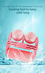 Dual-Head Facial Ice Roller — Cooling, De-Puffing