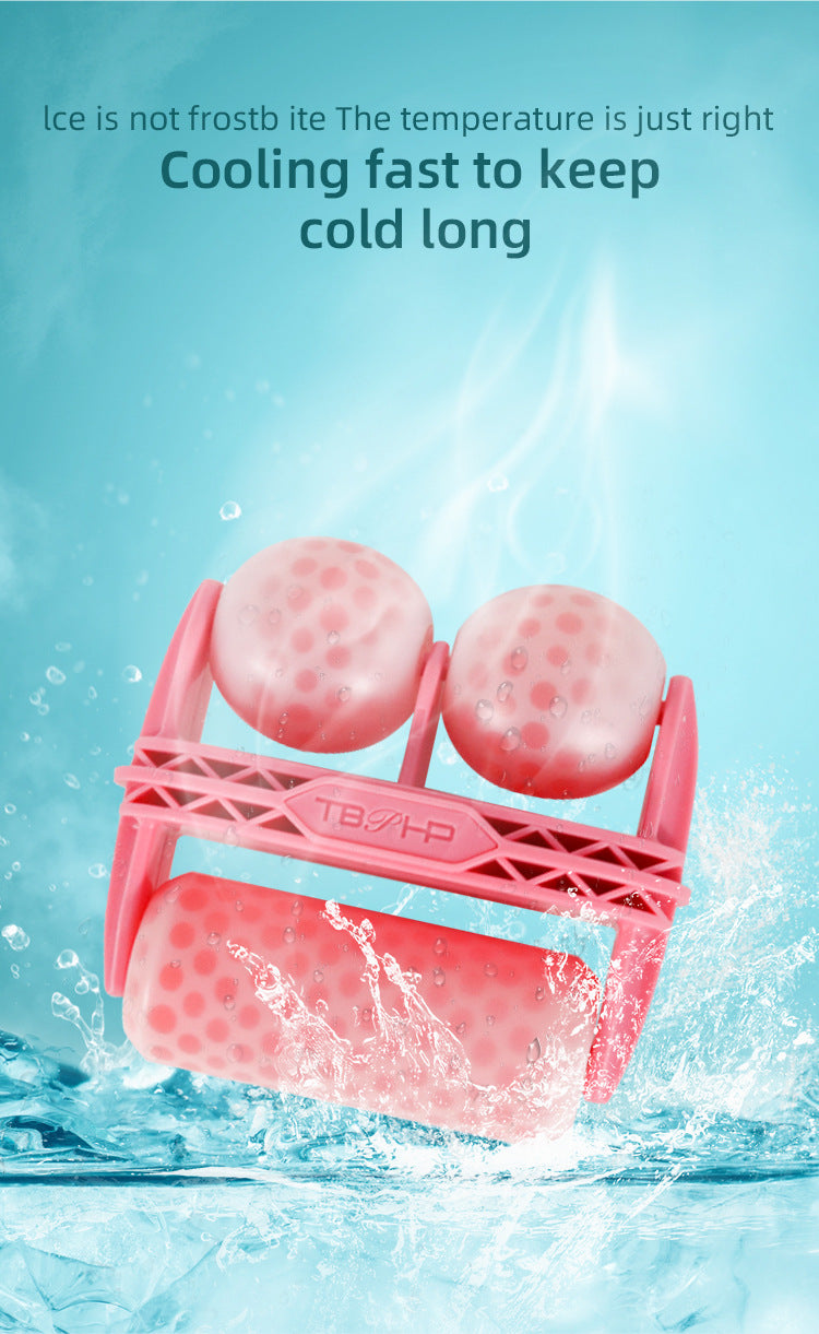 Dual-Head Facial Ice Roller — Cooling, De-Puffing