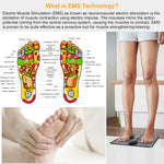 EMS Foot Massage Pad For Mothers' Day Gift Electric Stimulator Massager Unit Rechargeable Leg Reshaping Muscle Battery Powered Type And Rechargeable Type Options