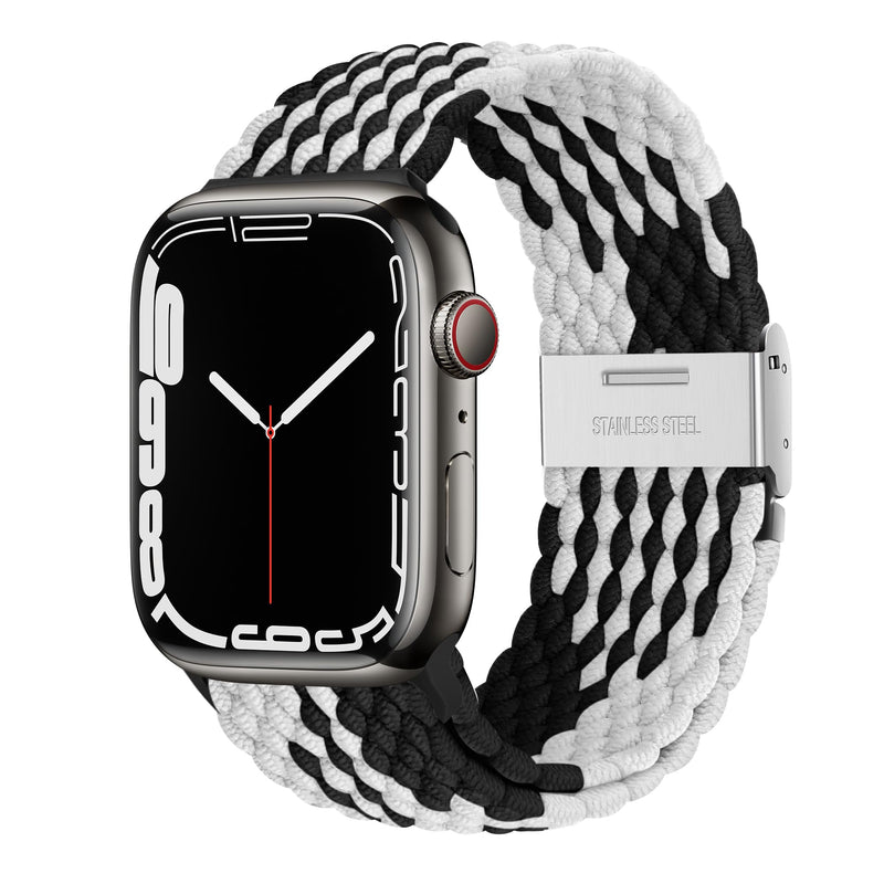 Braided Stretch Sport Band for Apple Watch — Breathable Fit, All Sizes 38–49mm