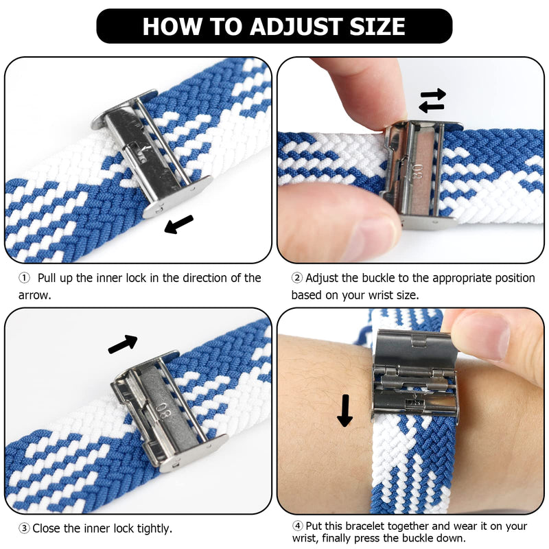 Braided Stretch Sport Band for Apple Watch — Breathable Fit, All Sizes 38–49mm