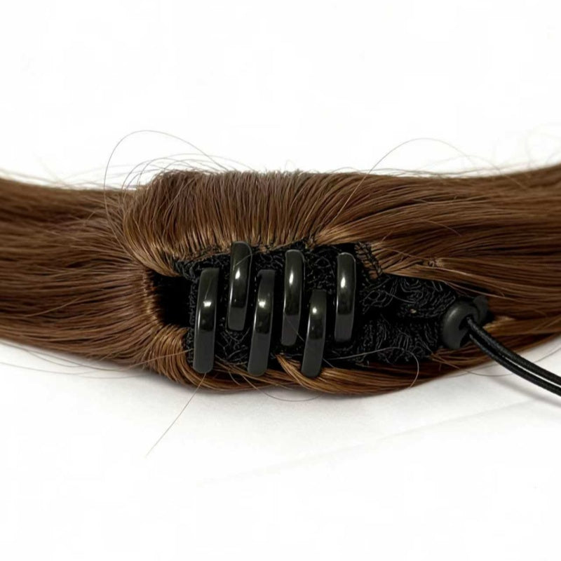 Ombre Drawstring Ponytail Extension — Sleek Straight, Natural Fit