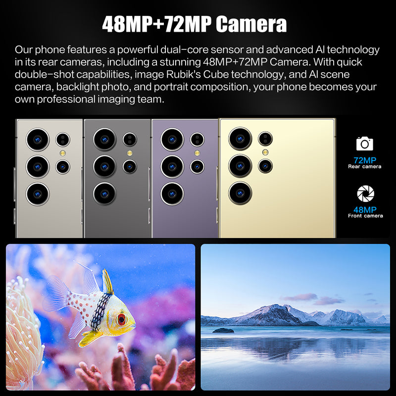 25 Ultra Cell Phones 5G 512GB  Unlocked  Phones Smartphonewith Tool Pen