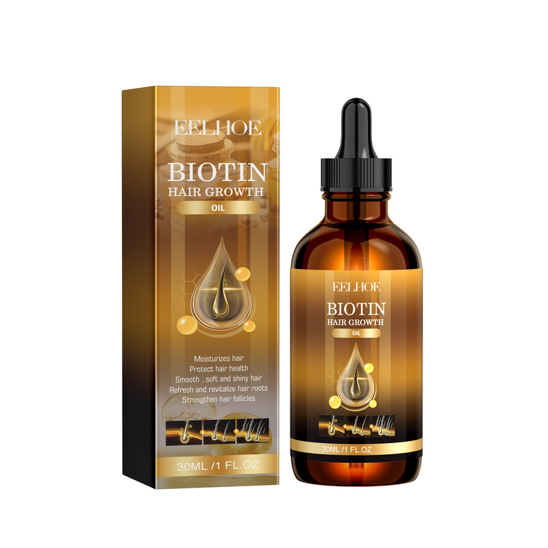 Biotin Hair Oil — Deep Scalp Nourishment for Thicker, Smoother Hair