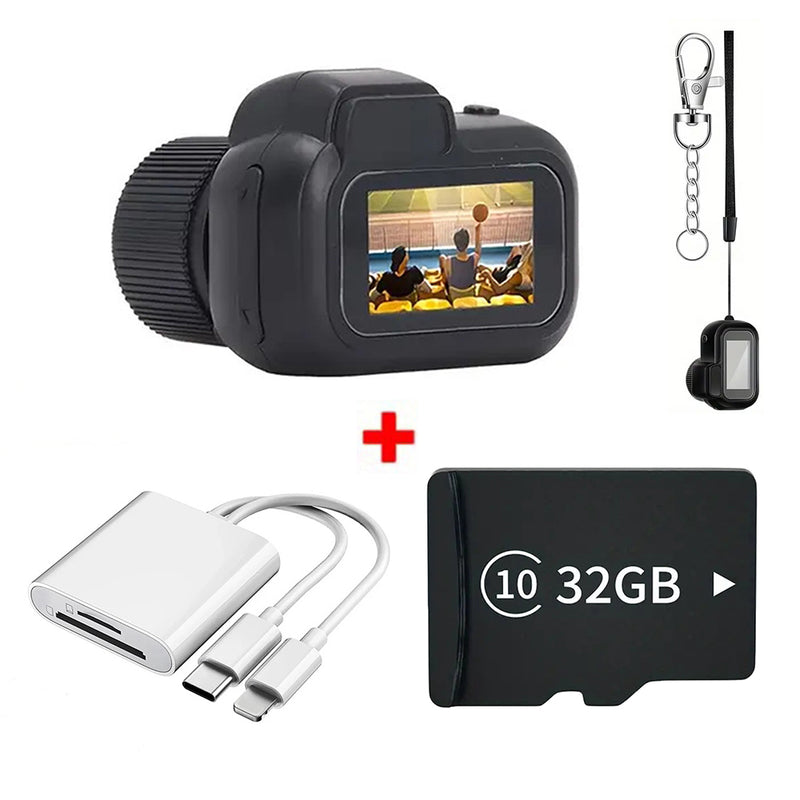 Pocket Mini Camera — 1080P HD Video, Clips On Anywhere, Includes 32GB Card