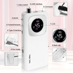 Rechargeable Nail Drill Kit — 45000 RPM, Cordless