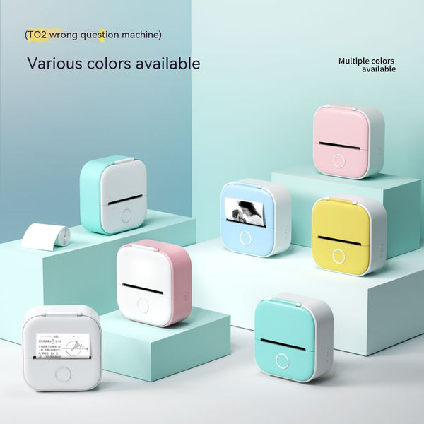 Mini Bluetooth Label & Photo Printer — Print Anywhere, No Ink Needed