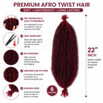 Soft Springy Afro Twist Hair Pre-Separated Spring TwistFor Soft Faux Locs Crochet Synthetic Hair Extensio Syntheticwigs N For Women Curly Hair Wig Ready To Wear 3in1 Half WigSynthetic Wigs 22 Inch