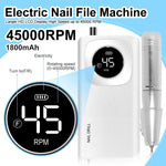 Rechargeable Nail Drill Kit — 45000 RPM, Cordless
