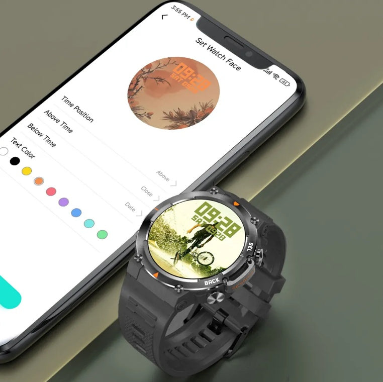 MAX18 AMOLED Smartwatch — Bluetooth Calling, AI Voice, Gesture Control