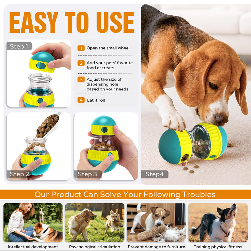 Interactive Treat-Dispensing Puzzle Ball — Mental Enrichment for Dogs