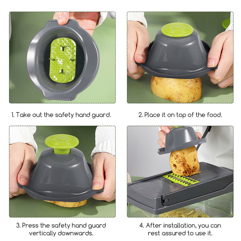 Vegetable Chopper — Dice, Slice & Peel in Half the Time 15-in-1