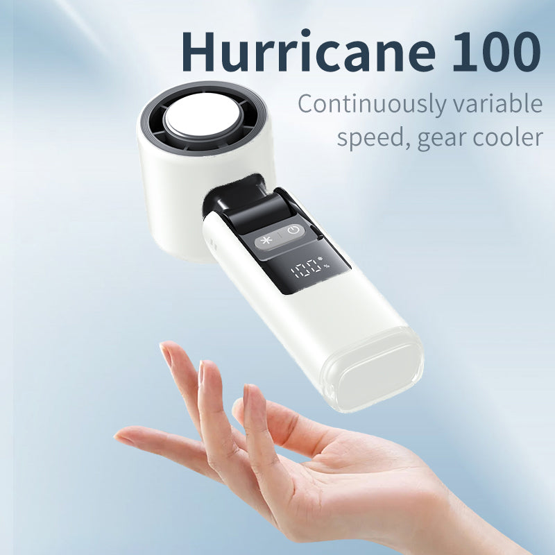 Rechargeable Handheld Turbo Fan — Cool Down Anywhere, Foldable Design