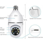 Light Bulb Security Camera — Night Vision, Fits Any Standard Socket 1080P