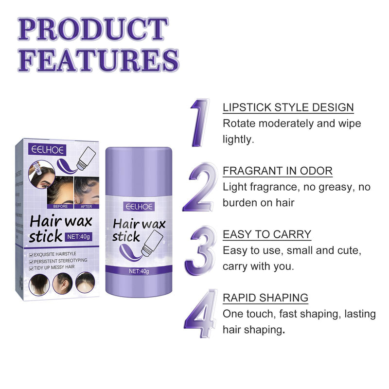 Hair Finishing Wax Stick — Tames Flyaways Instantly