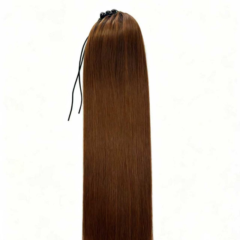 Ombre Drawstring Ponytail Extension — Sleek Straight, Natural Fit