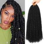 Bohemian Water Wave Crochet Hair — Butterfly & Faux Braid Ready, 60g