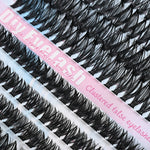 Lash Clusters, 640 Pcs Eyelashes Cluster Extensions 9-16mm Fluffy Individual Lashes 30D-60D D Curl False Eyelashes