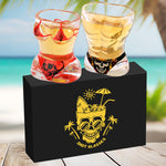 Black Muscle Men's And Red Bikini Skull Style Glass Small Wine Glasses Bar Tools Christmas Gift, Halloween Gift, Birthday Gift, Company Party Gift, Universal Gift
