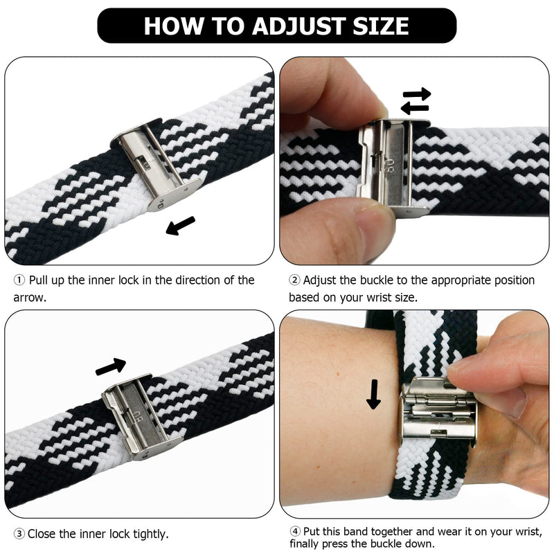 Braided Stretch Sport Band for Apple Watch — Breathable Fit, All Sizes 38–49mm