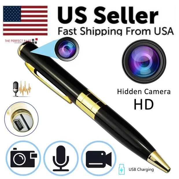 Hidden Pen Camera — 1080P Covert Recording, Clips In Any Pocket