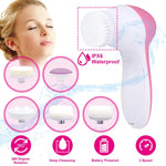 Waterproof Facial Cleansing Brush Face Spin Cleaning Brush