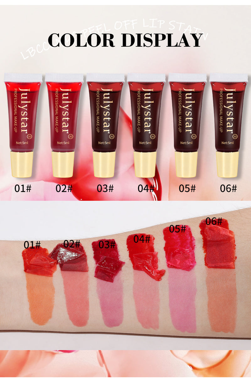 Matte Peel-Off Lip Stain, Long-Lasting Lip Tattoo Tint, Transfer-Proof & Waterproof Lip Gloss For Women