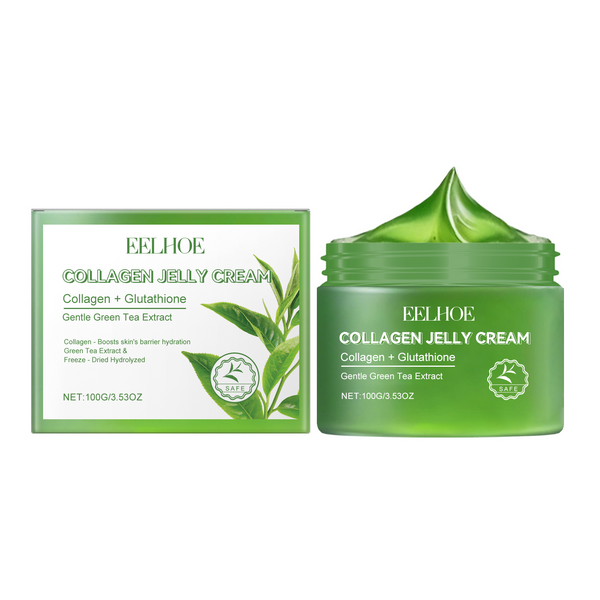 Green Tea Collagen Jelly Cream — For Dry, Sensitive Skin