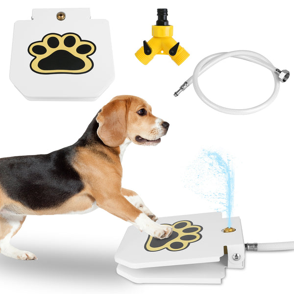 Step-On Outdoor Dog Water Fountain — Fresh Water, Zero Effort