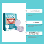 EELHOE Adjustable Snap On Dentures Temporary Gap Filling Orthodontic Dentures Kit