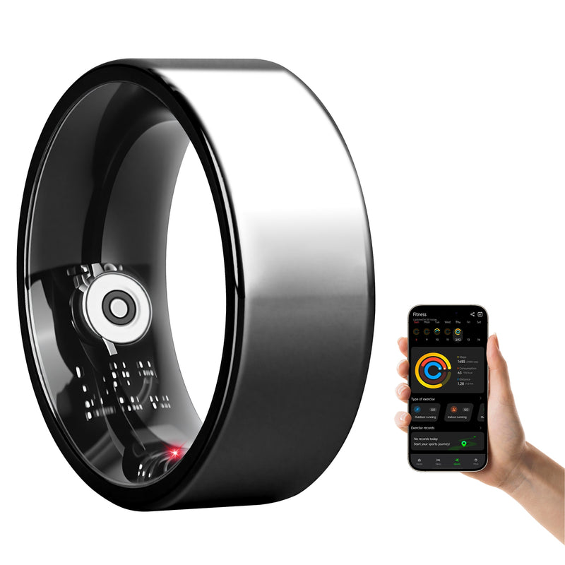 Smart Health Ring — 24/7 Heart Rate, Sleep & Stress Tracking, 7-Day Battery