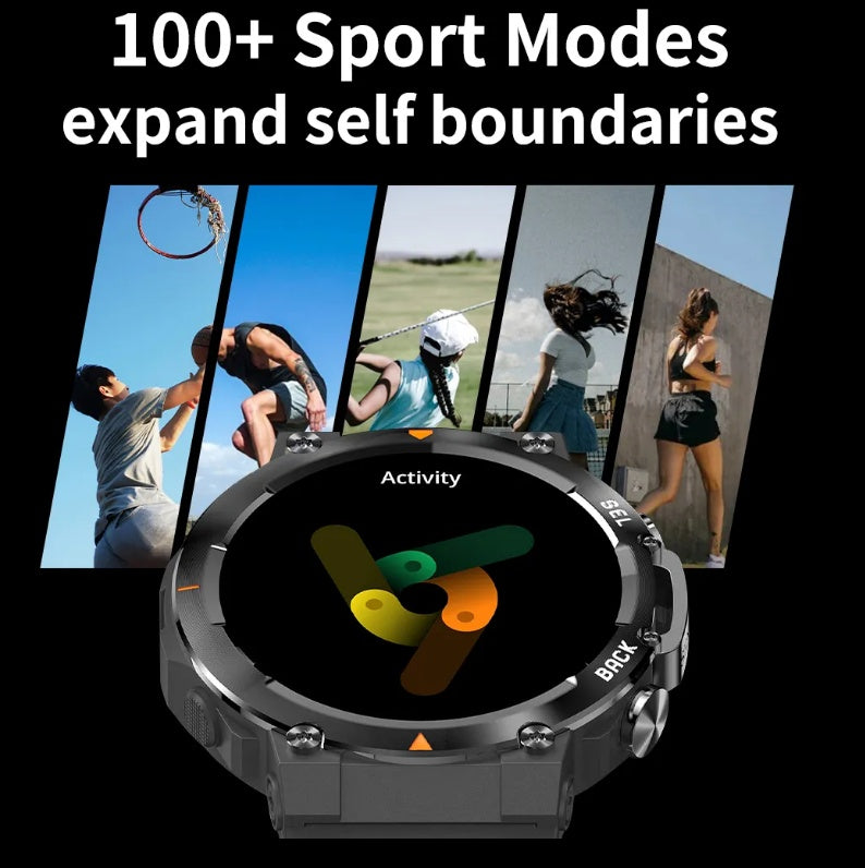 MAX18 AMOLED Smartwatch — Bluetooth Calling, AI Voice, Gesture Control