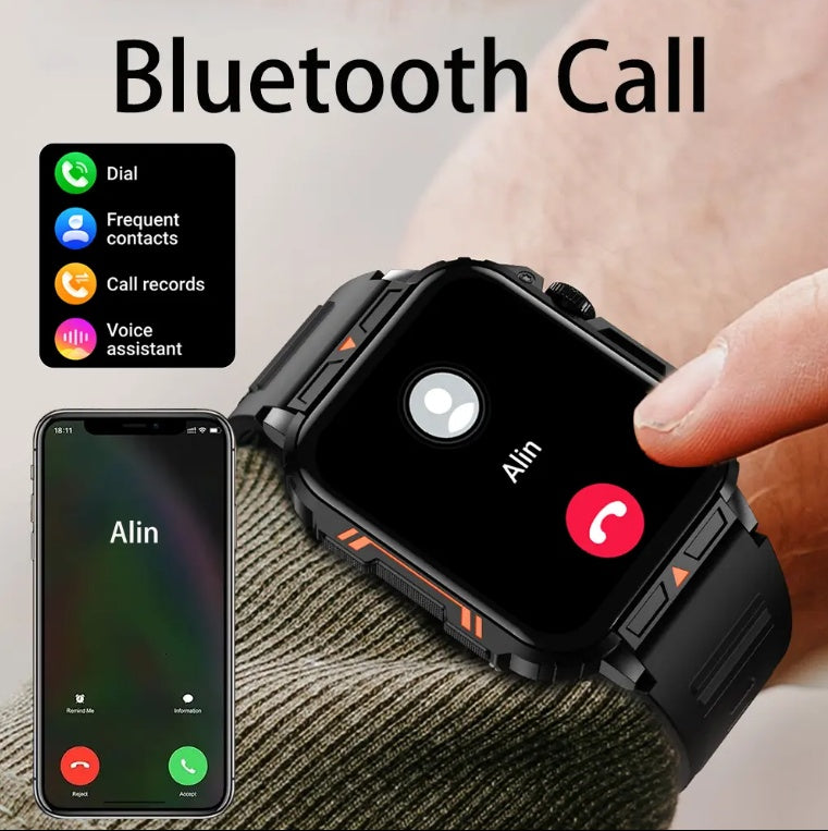 L81 Rugged Smartwatch — Answer Calls, All-Day Fitness Tracking, Waterproof