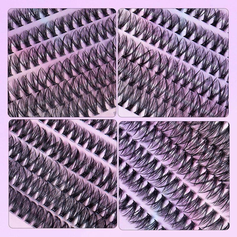 Segmented Lashes Set 12 Rows Of 30D Plus 40D Clusters Of 240