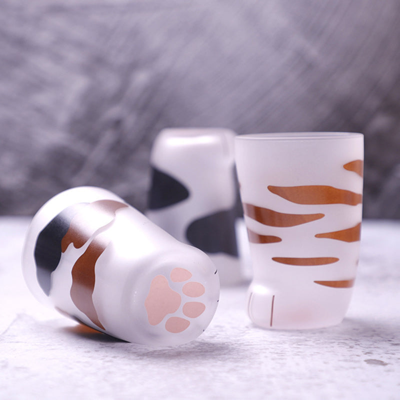 Cat Paw Glass Coffee Mug — Adorable Everyday Sip, Great Gift Idea