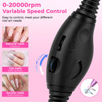 Portable Electric Nail File Kit — With Drill Bits