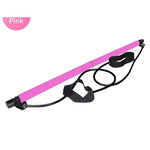 Pilates Bar with Foot Pedal & Resistance Bands — Full-Body Toning