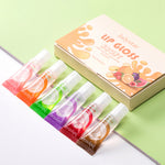 Vitamin E Moisturizing Fruit Flavored Transparent Lip Oil 6-pack Moisturizing And Moisturizing Lip Protection Lip Honey Set
