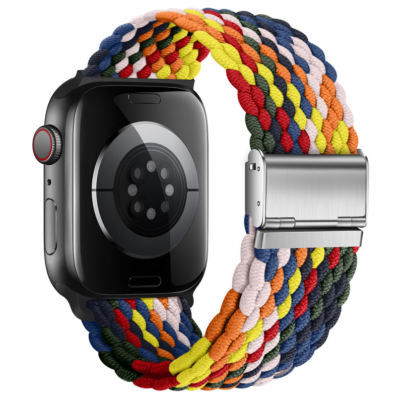 Braided Stretch Sport Band for Apple Watch — Breathable Fit, All Sizes 38–49mm