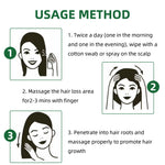OUHOE Ginseng Hair Growth Lotion Ginseng  Moisturizing Hair Care Hair Growth Spray