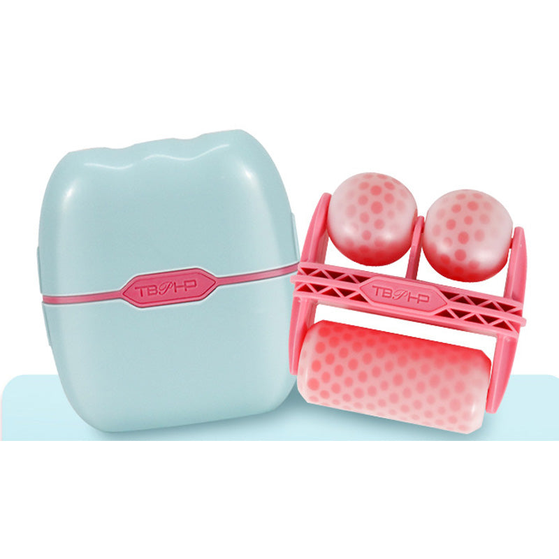Dual-Head Facial Ice Roller — Cooling, De-Puffing