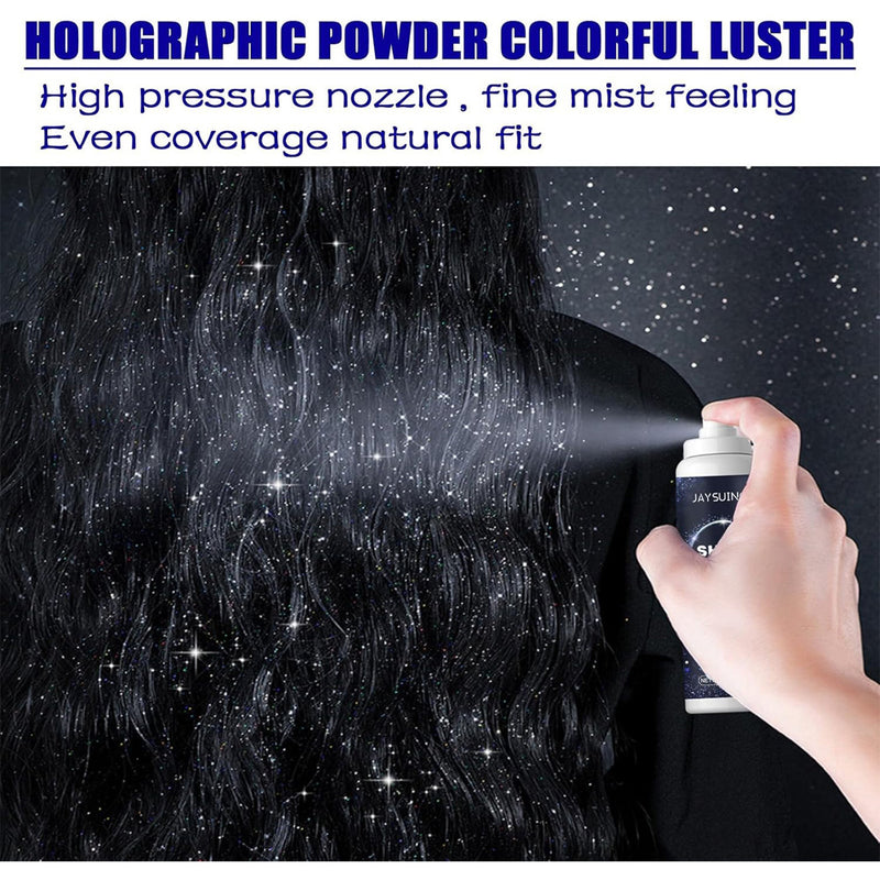 Glitter Spray,Long-Lasting Sparkle Effect Shiny Glitter Spray For Hair Body
