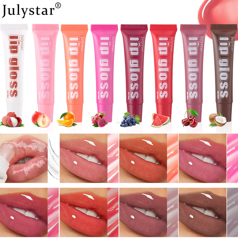 Lip Moisturizing Fruit Flavor Lip Honey 4-piece Set Lip Glaze Moisturizing Hydrating Lip Oil Makeup