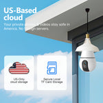 Hidden Camera Light Bulb — Screws In Like a Bulb, Watches Everything 360°