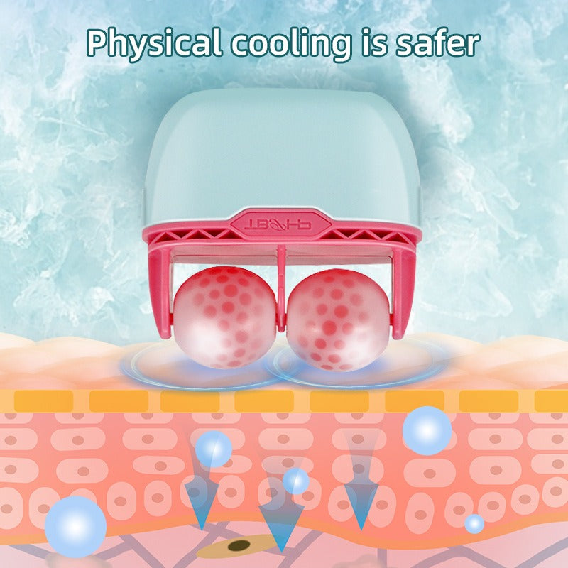 Dual-Head Facial Ice Roller — Cooling, De-Puffing