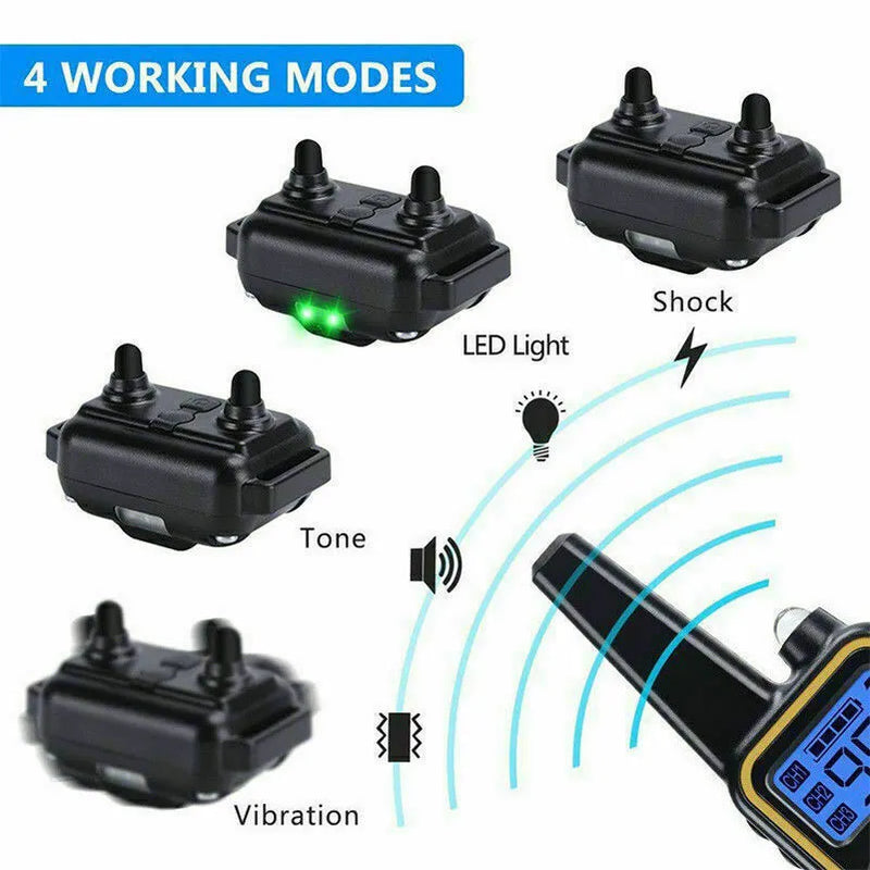Rechargeable Remote Dog Training Collar — 3,000 Ft Range, Waterproof