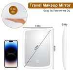 LED Makeup Mirror — Touch Control, 3 Light Modes, USB