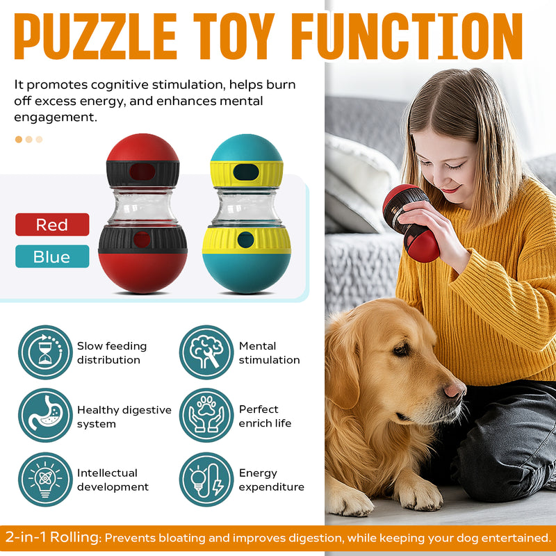 Interactive Treat-Dispensing Puzzle Ball — Mental Enrichment for Dogs