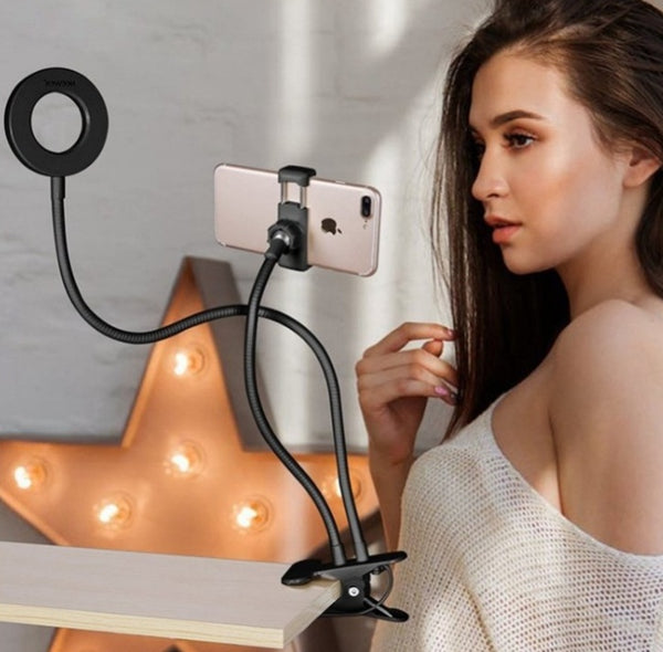 LED Selfie Ring Light — Adjustable, Compact Stand