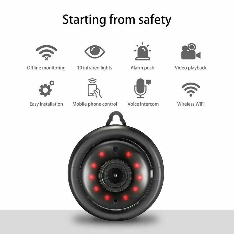 Indoor/Outdoor WiFi Security Camera — 1080P Night Vision, Weatherproof